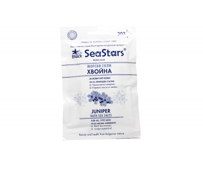 Bath Sea Salts with Juniper Oil Black Sea Stars