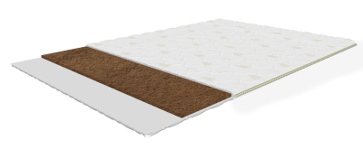 Boston Coco 140x200 cm, firm mattress topper with coconut fibre, height 4 cm