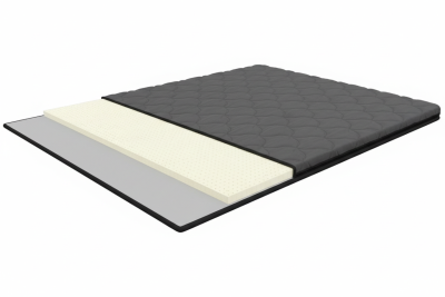 Amethyst Platinum 140x200 cm, soft mattress topper with latex, height 6 cm