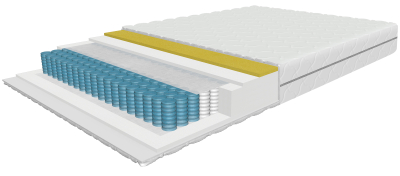 Relax Memory mattress 120x200 cm with 7-zone pocket springs and memory, height 21 cm, rolled up