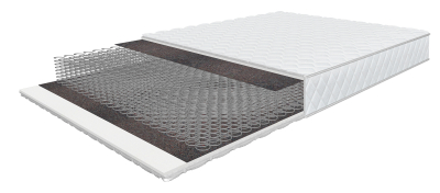Super Bonnell mattress 90x200 cm with Bonnell springs, height 18 cm, rolled