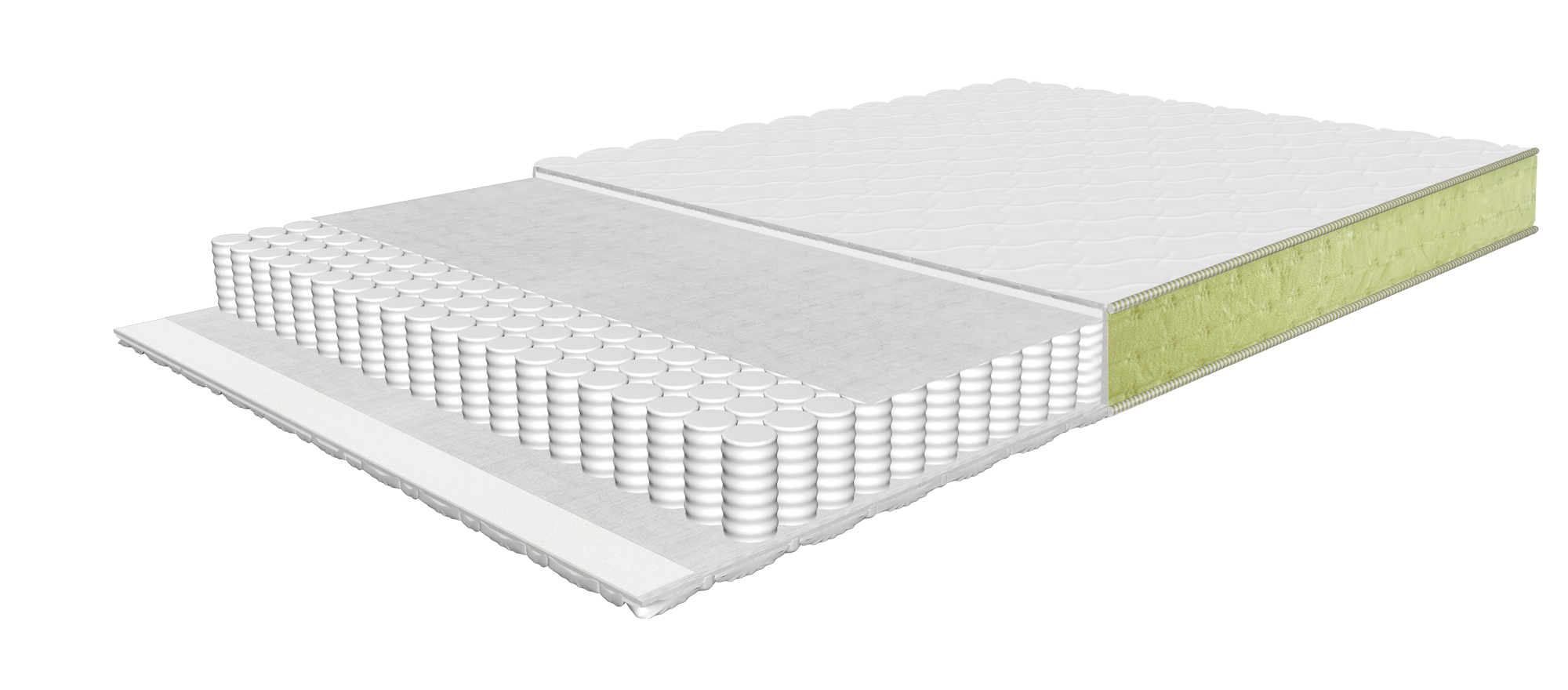 Super Pocket mattress 120x200 cm with Pocket springs, height 18 cm, rolled