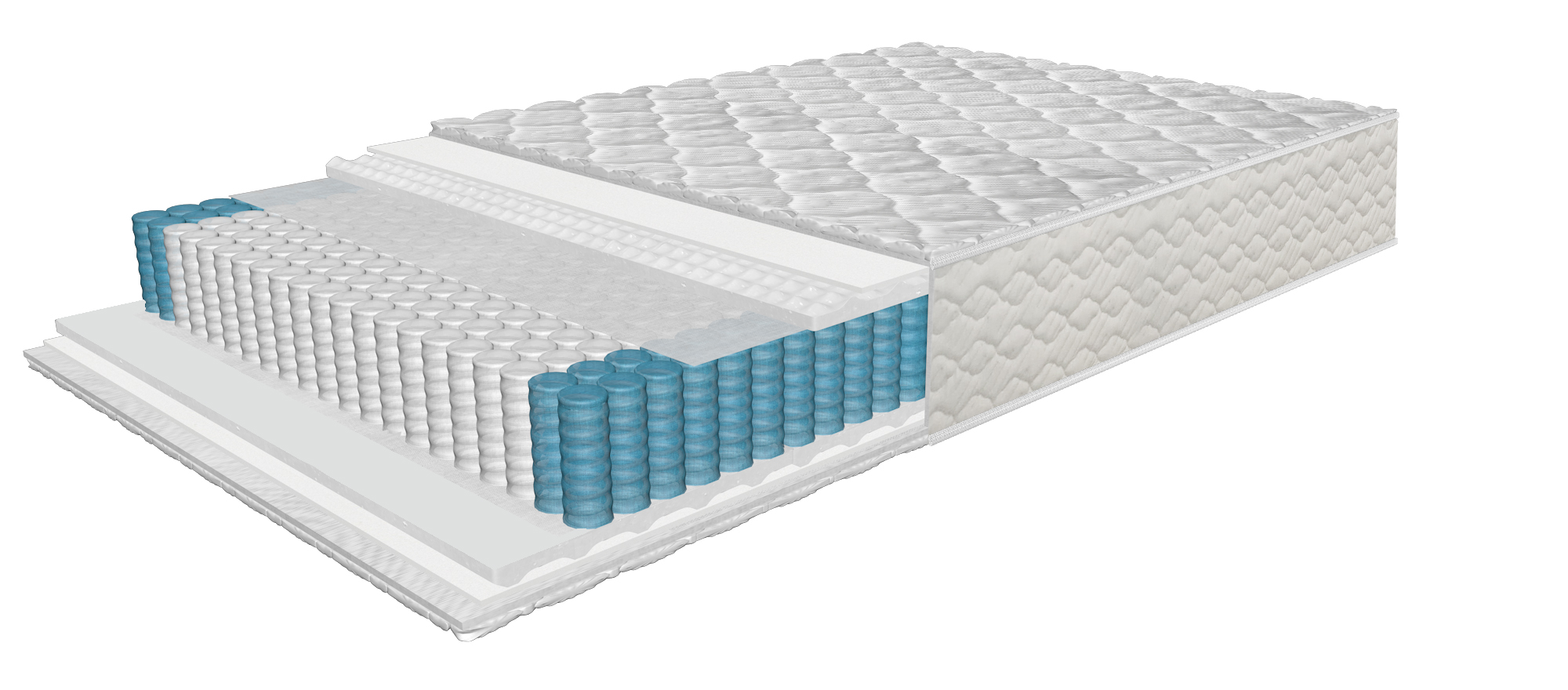 Mattress Luxury Dream Pocket Classic 140x200 cm, with Pocket springs, height 26 cm, rolled up