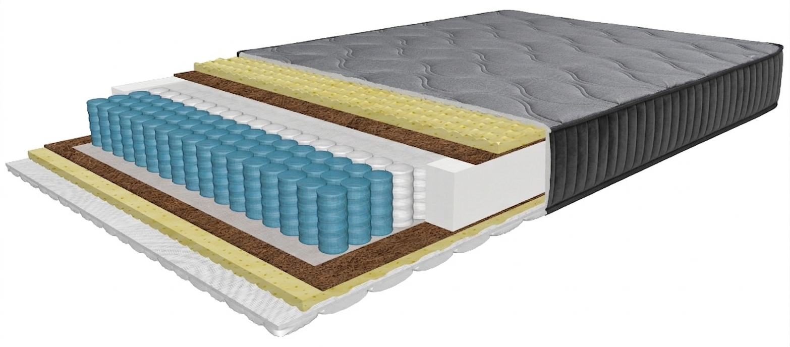 Diamond Platinum mattress 80x200 cm, with MultiPocket springs, height 24 cm, rolled