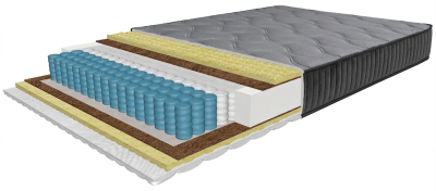 Матрас Diamond Platinum 160x200 см, с MultiPocket пружинами, высота 24 см, скрученный