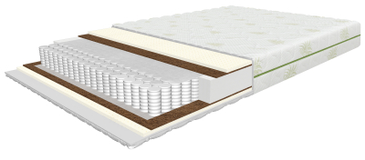 Extra Multipocket mattress 120x200 cm, with coconut and latex, height 23 cm