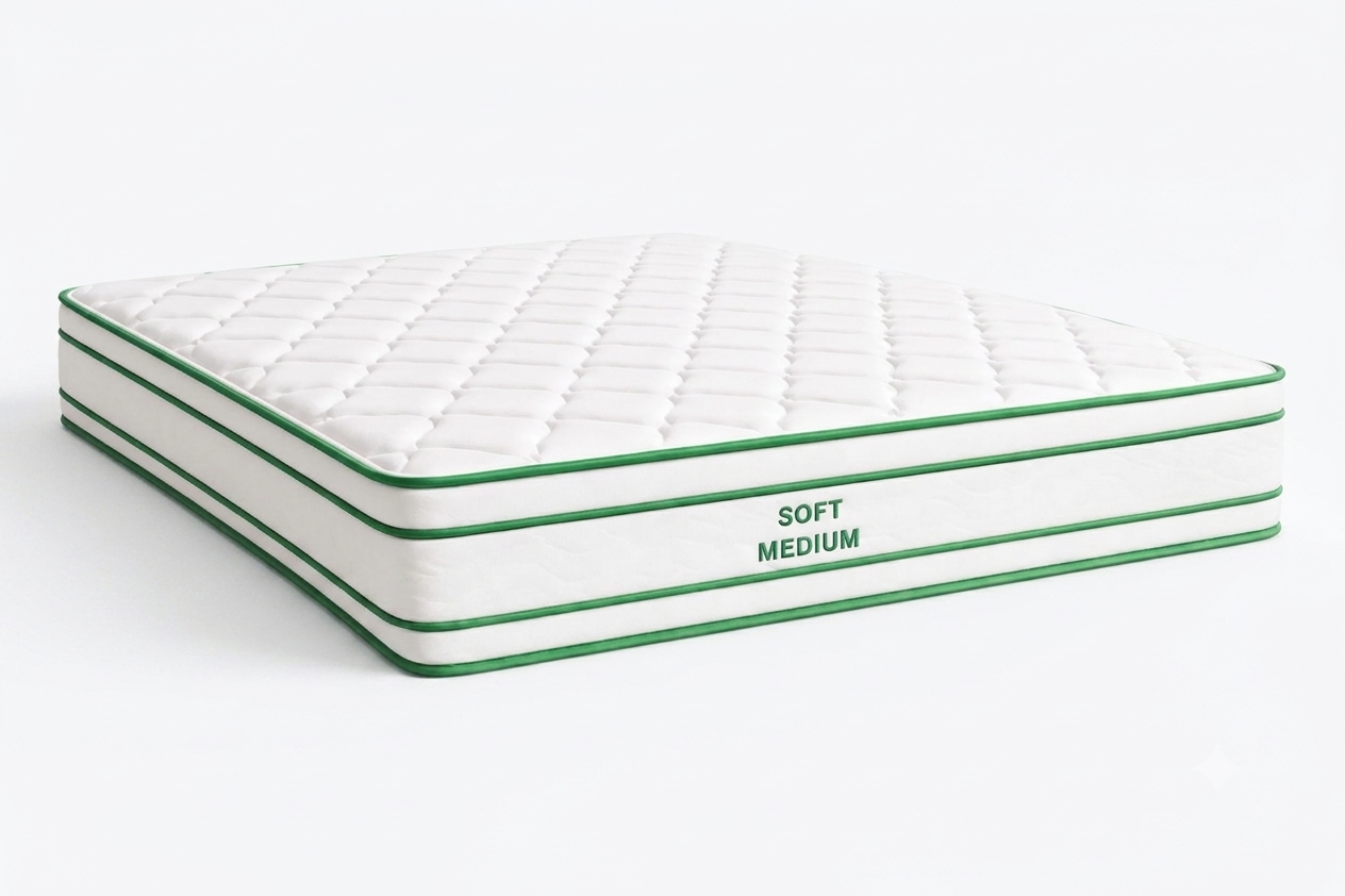Basic Bonnell Mattress 180x200 cm with Bonnell springs and Air Gel, height 23 cm, rolled