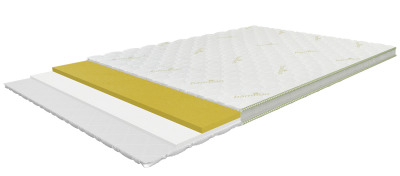 Air-Top Memory 180x200 cm, medium soft mattress topper with Memory foam, height 8 cm