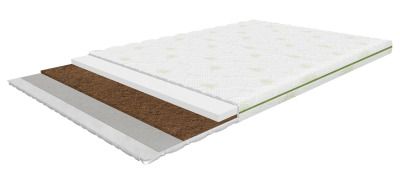 Biruta 180x200 cm, firm mattress topper with coconut fiber, height 7 cm