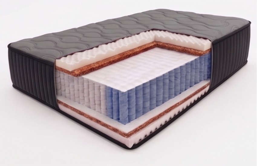 Matracis Opal Platinum 140x200 cm, ar MultiPocket atsperēm, augstums 24 cm, sarullēts