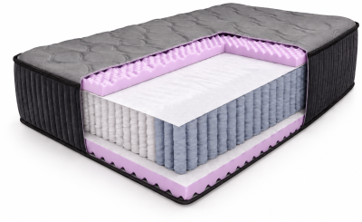 Sapphire Platinum mattress 180x200 cm, with MultiPocket springs and HR40 foam, height 24 cm, rolled up