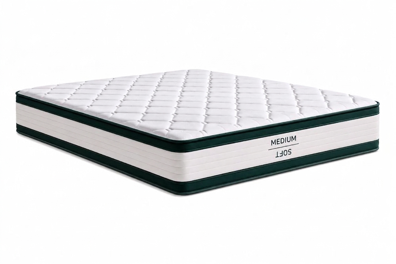 Eden Green mattress 140x200 cm with Pocket springs and Air Gel, height 27 cm, rolled