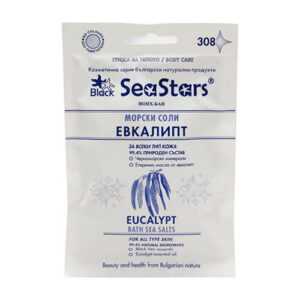 Bath Sea Salts with Eucalyptus Black Sea Stars