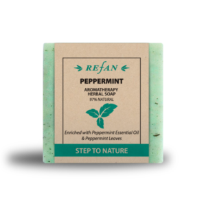 Натуральное мыло REFAN - STEP TO NATURE - AROMATHERAPY PEPPERMINT