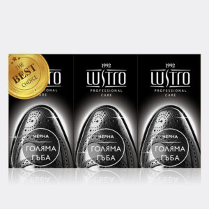 Губки для чистки обуви LUSTRO® Promo упаковка 3 шт. &#8212; черный