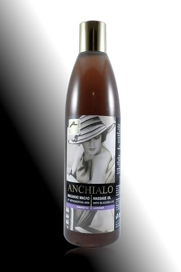 Masāžas eļļa ar Melnāš jūras dūņām un LAVANDAS ekstraktu ANCHIALO 330 ml