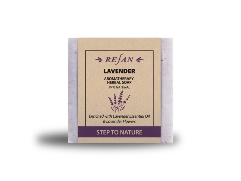 Dabīgās ziepes REFAN - STEP TO NATURE - AROMATHERAPY LAVENDER