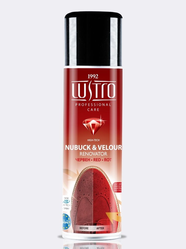 Krāsas atvaunotājs nubukam un zamšādai LUSTRO® sarkans